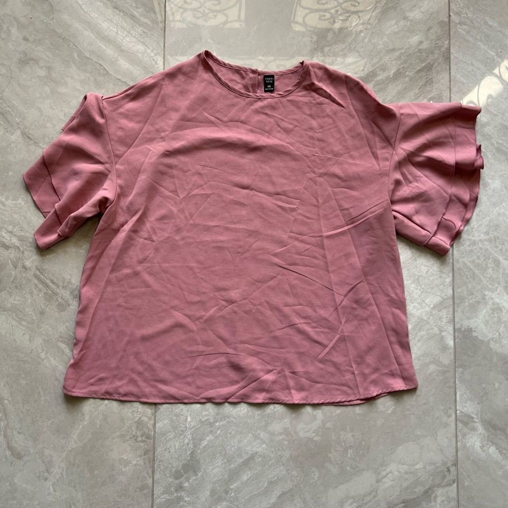 Emery Rose Women's Tops Blouse Ruffle Sleeve Size XXL